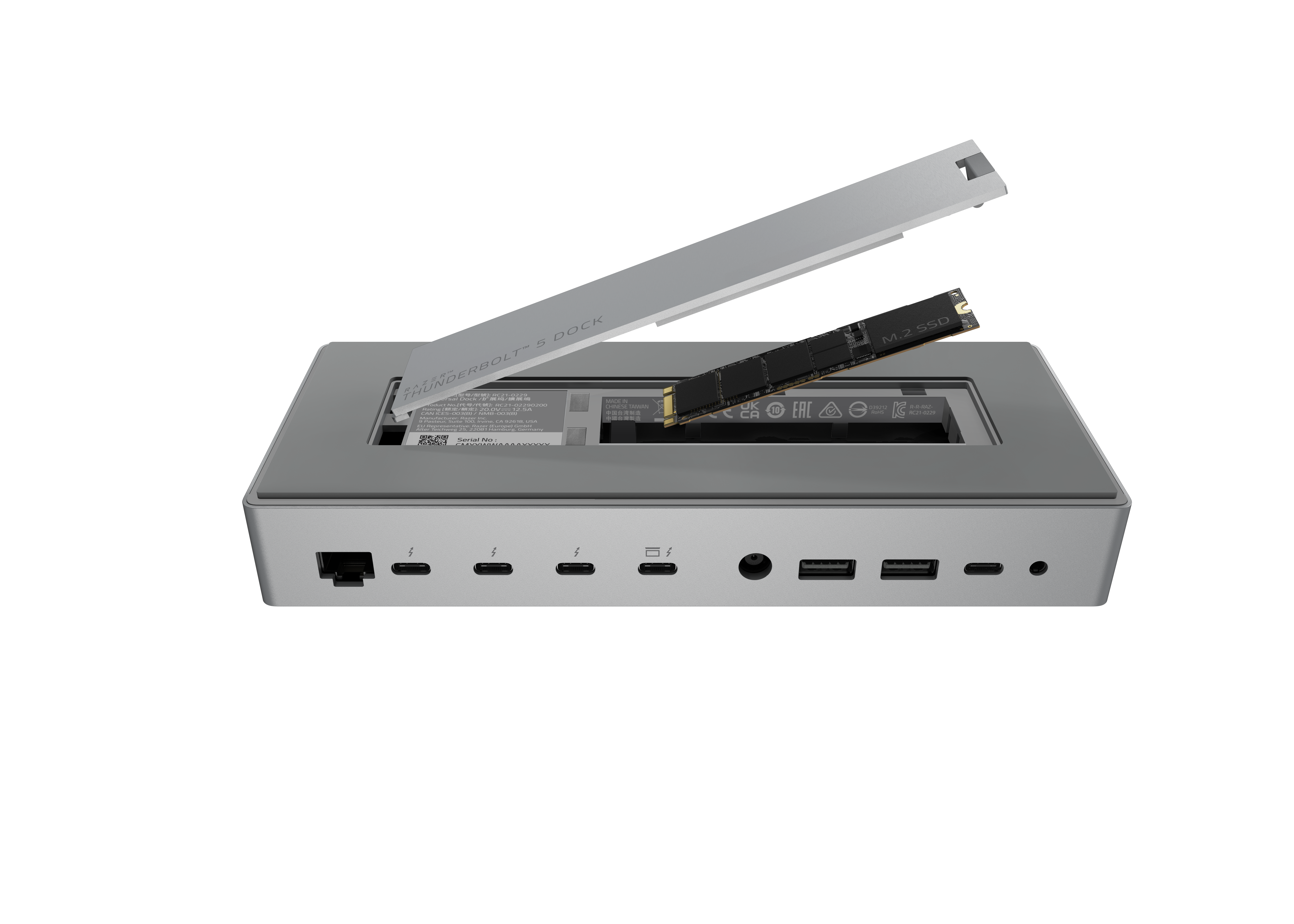 Razer Thunderbolt 5 Dock Mercury Edition | Thunderbolt Technology 